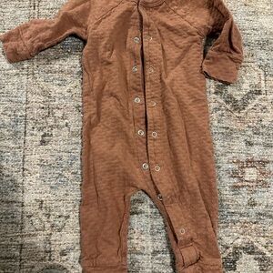 Quincy Mae Cozy Brown Kids One Piece